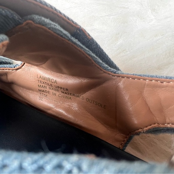 Aerosoles Denim Lamirca Quilted Sandals US 11 - Picture 5 of 5